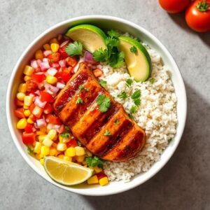 Honey Chipotle Chicken Bowls with Corn Salsa Recipe