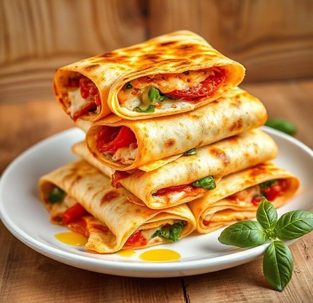 Baked Pizza Wraps: The Ultimate Cheesy and Crispy Snack for All Occasions