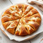 Cinnamon Sugar Pizza made with Crescent Rolls