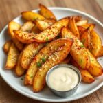 Baked Garlic Parmesan Potato Wedges