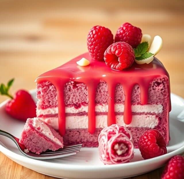 Pink Velvet Raspberry Cheesecake