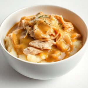 Slow Cooker Creamy Chicken & Gravy