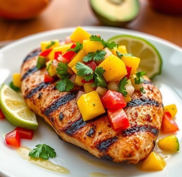 Easy Mango Salsa Chicken