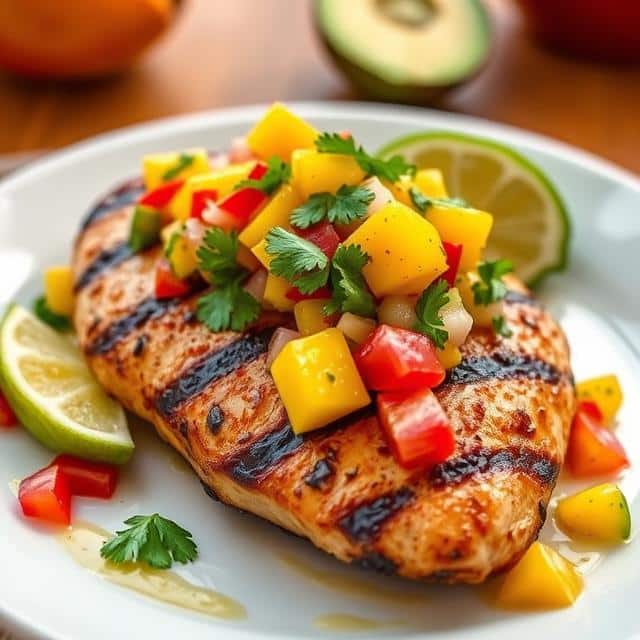 Easy Mango Salsa Chicken