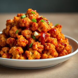 Sweet & Spicy Baked Cauliflower Recipe