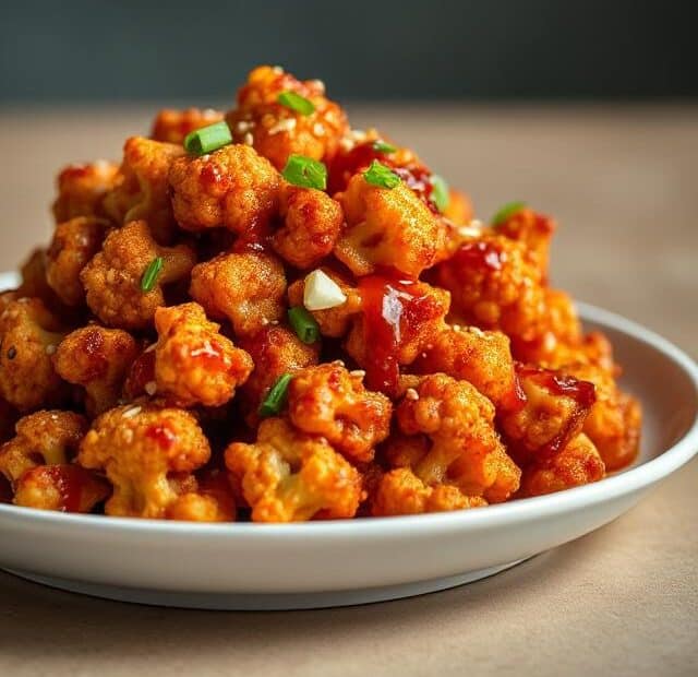 Sweet & Spicy Baked Cauliflower Recipe