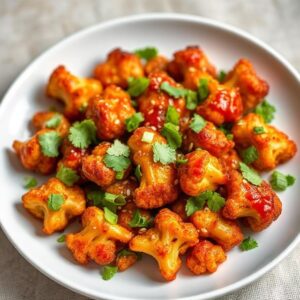 Sweet & Spicy Baked Cauliflower Recipe
