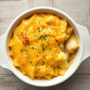 Slow Cooker Cheese and Cheddar Potato Casserole