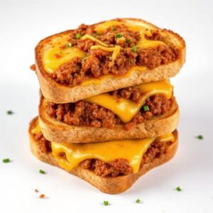 Cheesy Sloppy Joe Toast