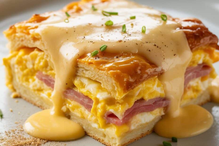 Easy & Flavorful Eggs Benedict Casserole