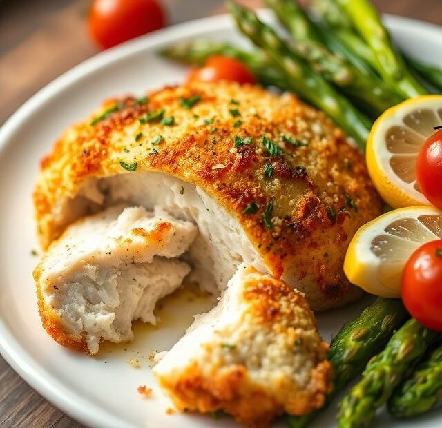 Parmesan Crusted Chicken Garlic