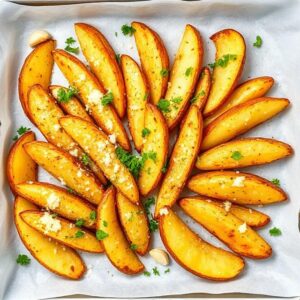 Baked Garlic Parmesan Potato Wedges