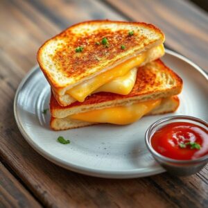 Garlic Bread Grilled Cheese