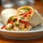Cheesy Garlic Chicken Wraps Recipe