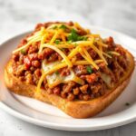 Cheesy Sloppy Joe Toast