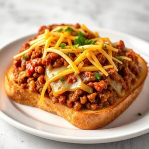 Cheesy Sloppy Joe Toast