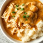 Slow Cooker Creamy Chicken & Gravy