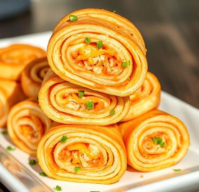 Buffalo Chicken Pinwheels