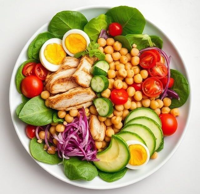 High Protein Salad for Weight Loss