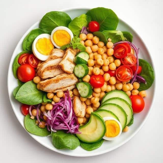 High Protein Salad for Weight Loss