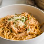 Crockpot Garlic Parmesan Chicken Pasta Recipe