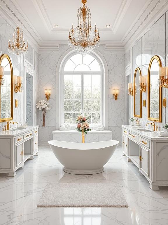 Luxury Marble Bathroom Look Ideas