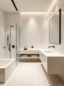 Minimalist Marble with Clean Lines