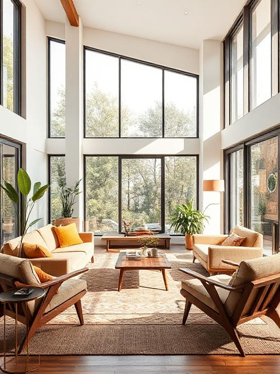 Mid-Century Modern Living Room Design Ideas
