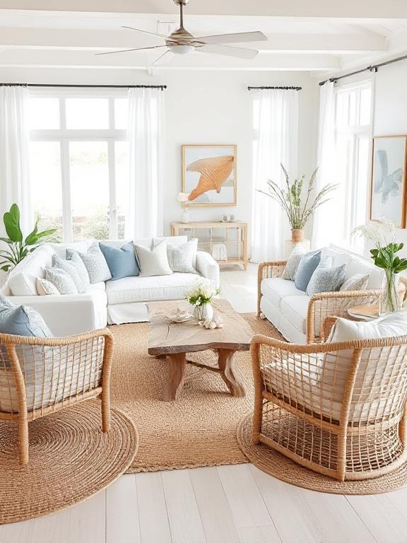 Coastal Inspired Living Room Retreat Ideas
