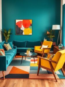 Bold Mid-Century Color Play