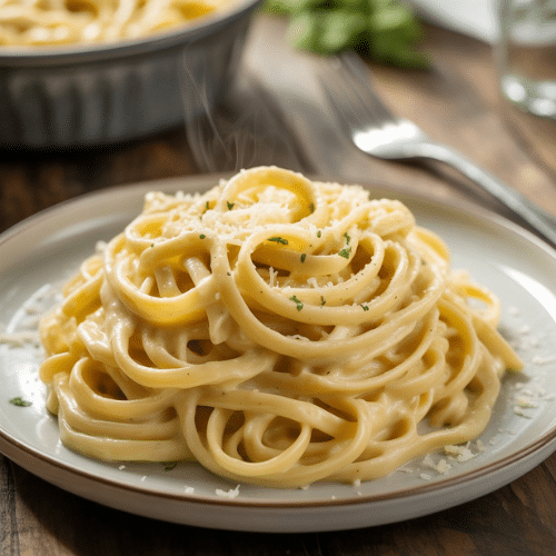 Easy Creamy Garlic Parmesan Pasta Recipe