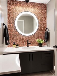 Bold Tile Pattern Accent Wall
