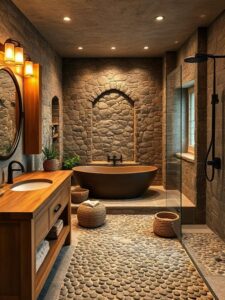 Rustic Stone and Wood Haven