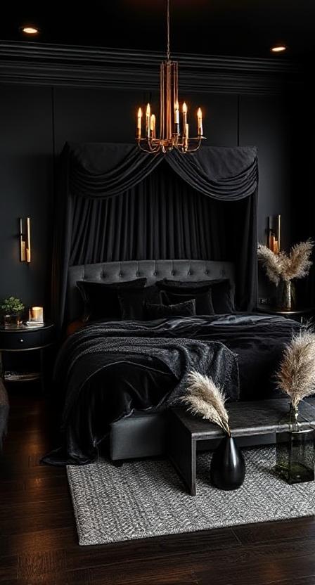 Dark & Moody Bedroom Aesthetic Design Ideas