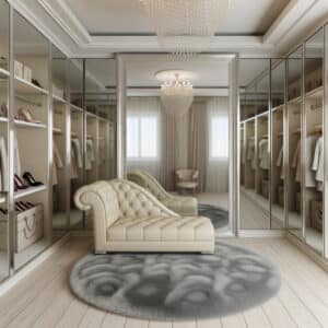 Modern Glam Closet with Lounge Vibes