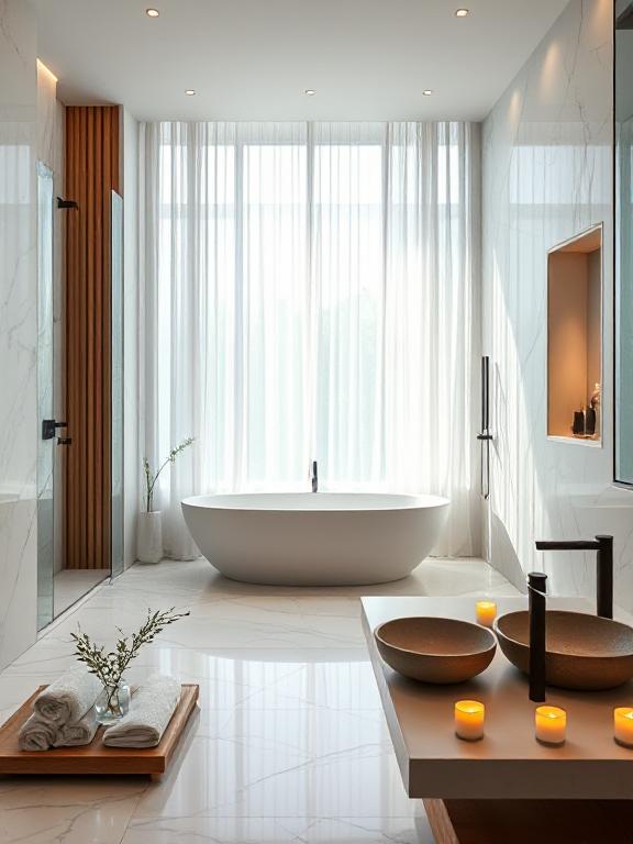 Modern Spa Bathroom Retreat Ideas