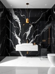 Modern Black Marble Drama