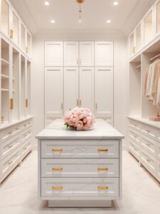 Marble-Topped Closet Island