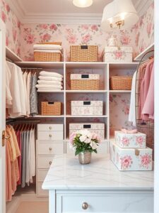 Floral Wallpaper & Accents Closet