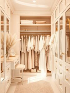 Soft Feminine Neutral Closet Aesthetic