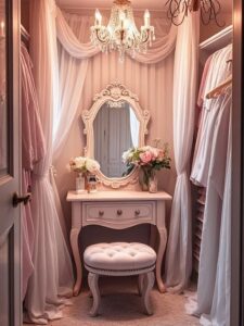 Romantic Vanity-Inspired Closet
