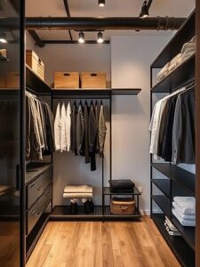 Minimalist Pipe Frame Closet
