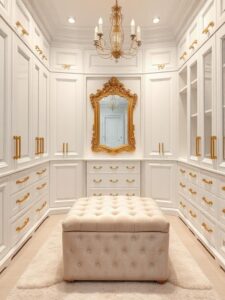 Parisian-Inspired White Closet