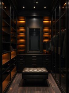 Dark-Toned Luxury Closet