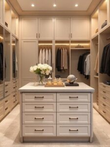 Dual-Level Closet Island