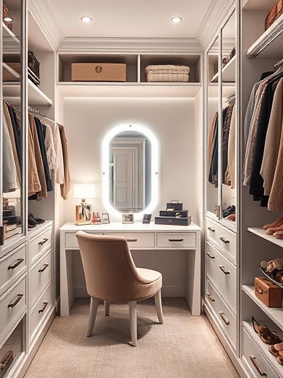 Walk-In Vanity Closet Combo