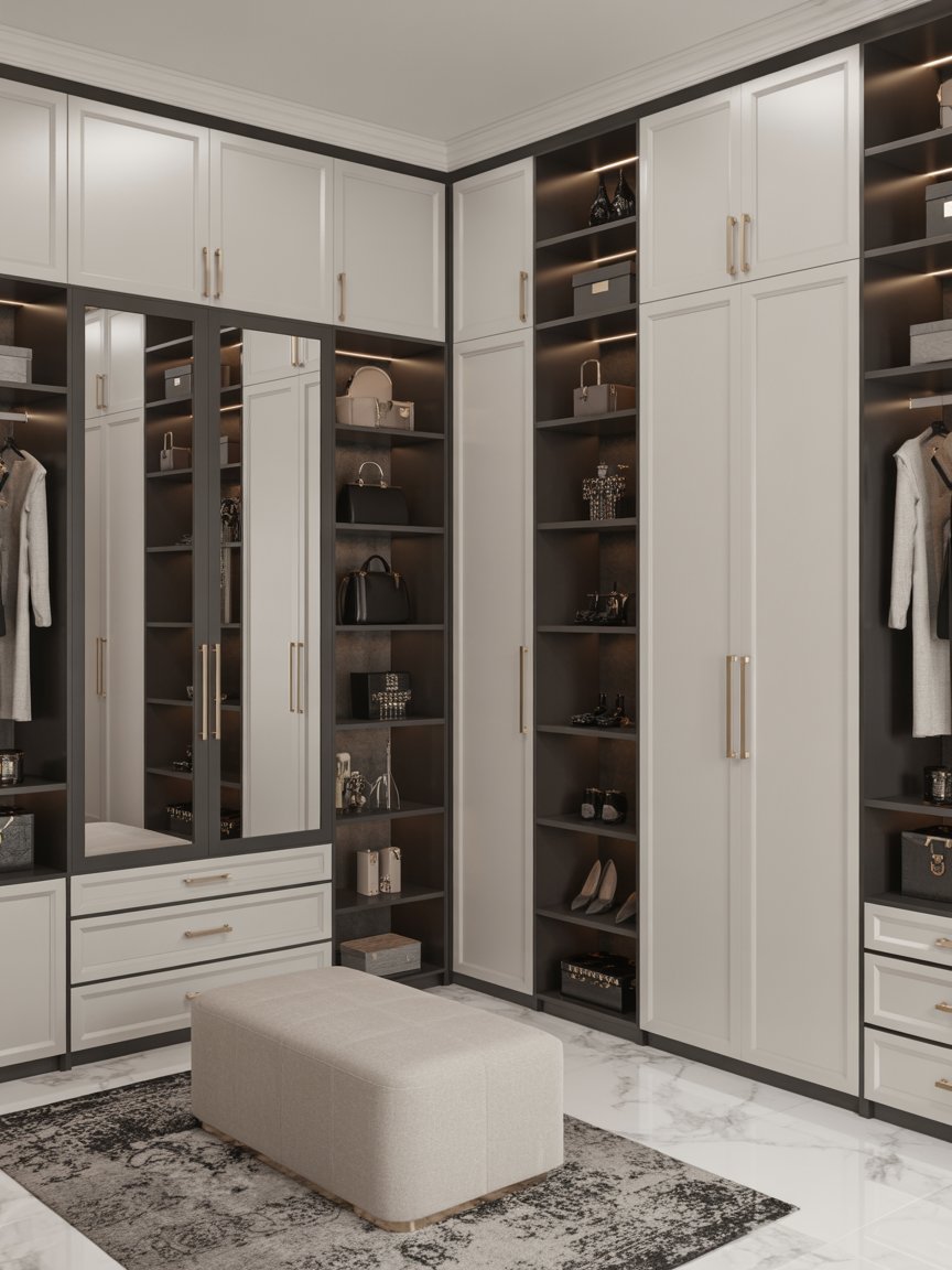 Black and White Closet Elegance
